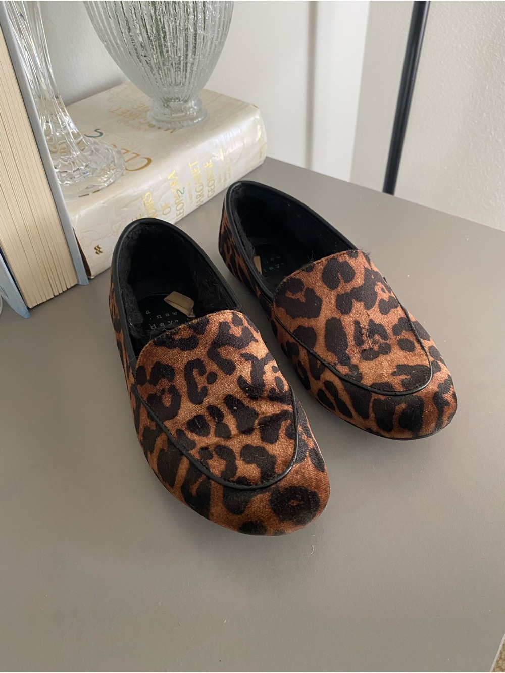 a new day Leopard Print Loafers - Brown/Black